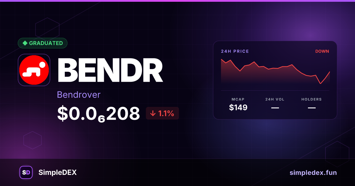 BENDR — SimpleDEX