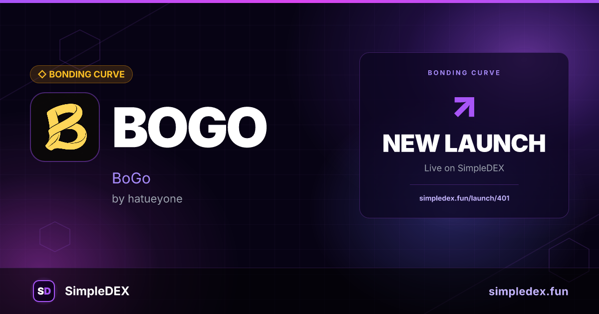 BOGO Launch — SimpleDEX