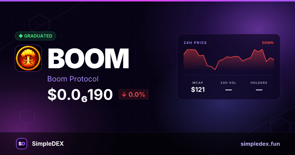 BOOM — SimpleDEX