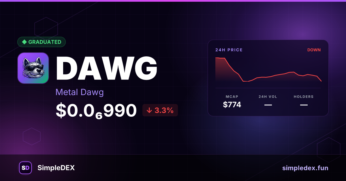 DAWG — SimpleDEX