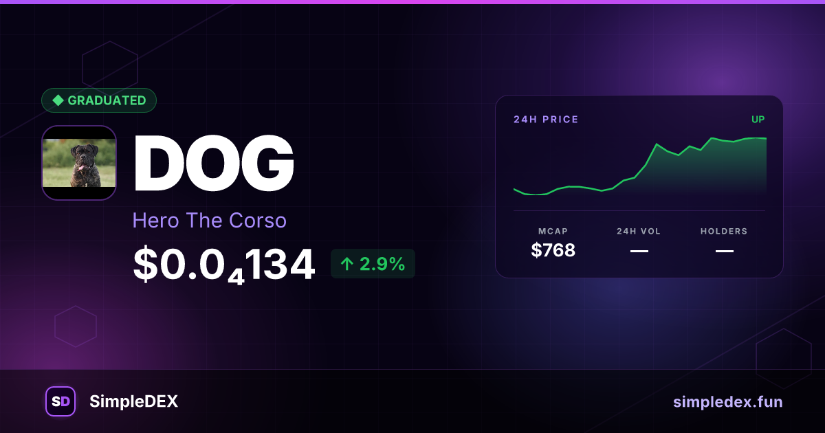 DOG Launch — SimpleDEX
