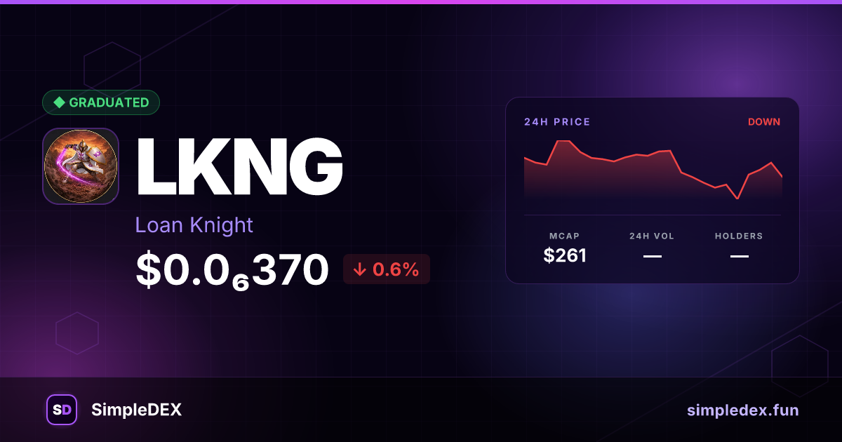 LKNG Launch — SimpleDEX