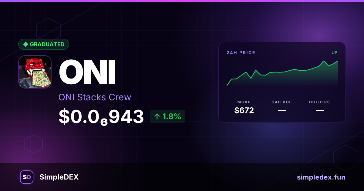 ONI — SimpleDEX