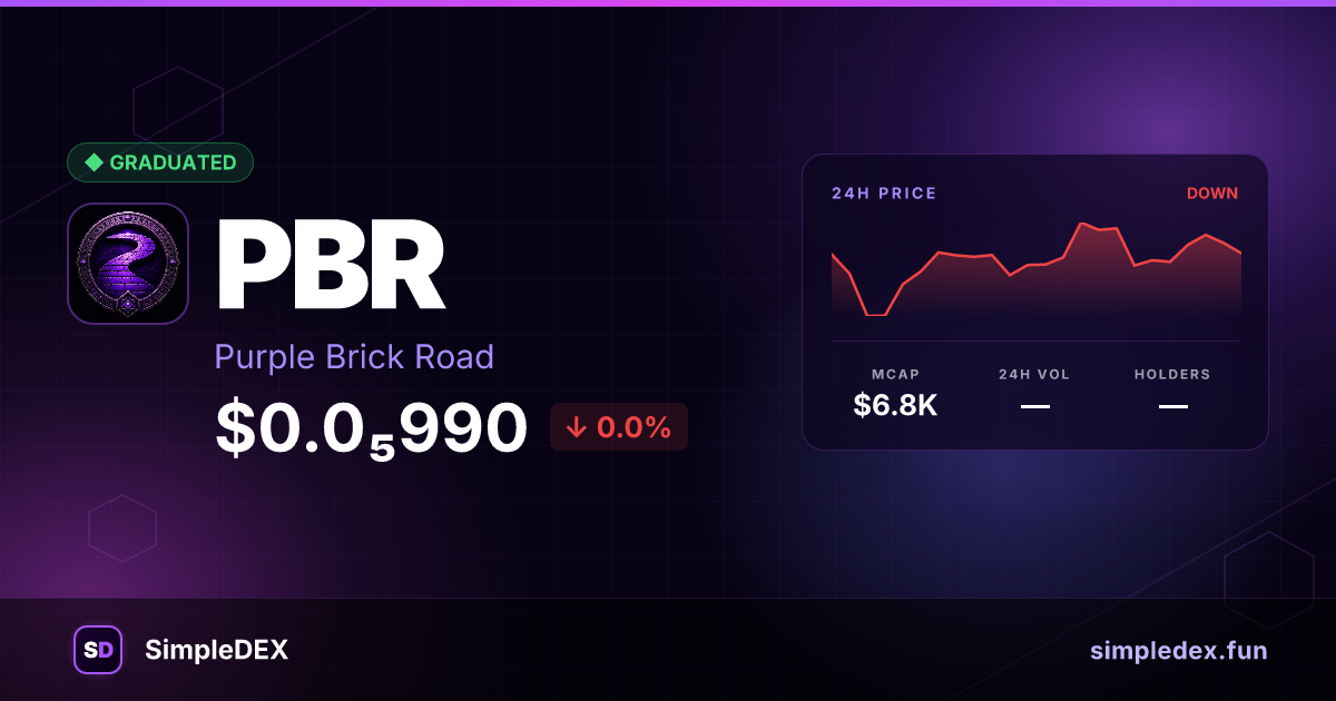 PBR Launch — SimpleDEX