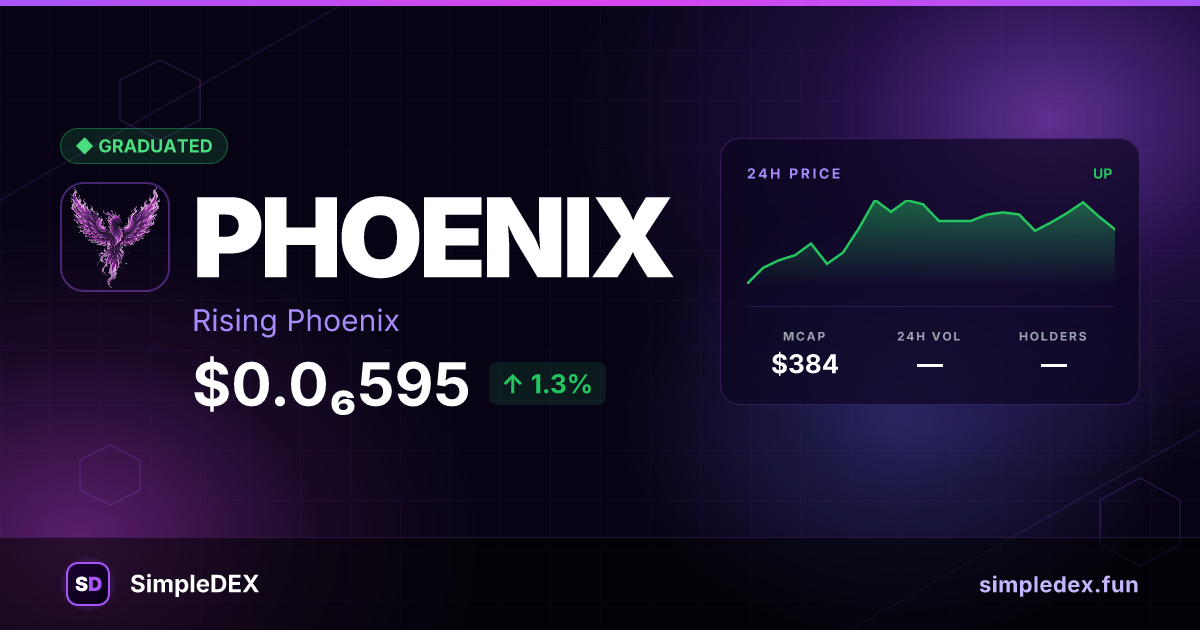 PHOENIX Launch — SimpleDEX