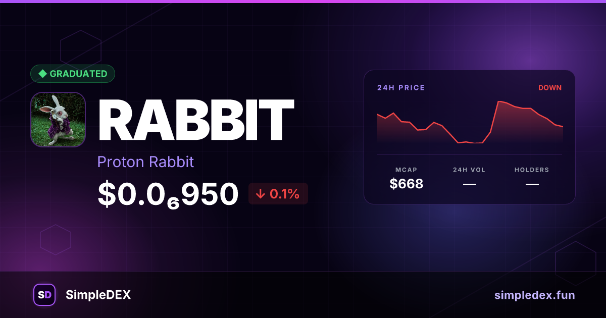 RABBIT Launch — SimpleDEX