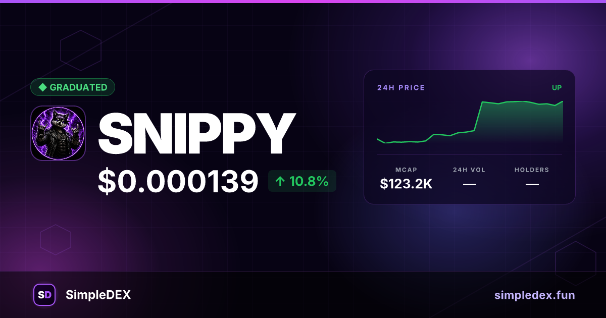 SNIPPY — SimpleDEX