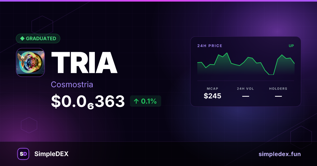 TRIA — SimpleDEX