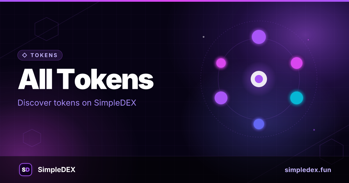 Tokens — SimpleDEX