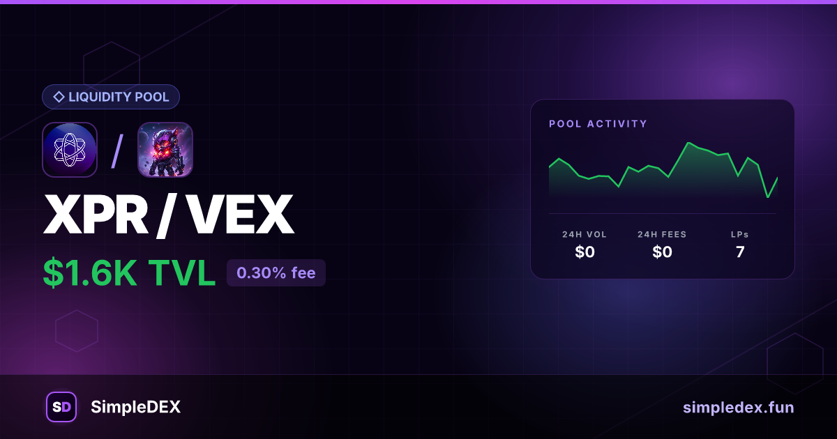 XPR/VEX — SimpleDEX