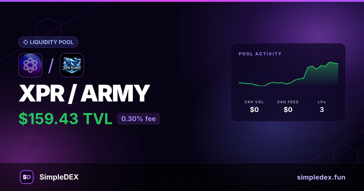 XPR/ARMY — SimpleDEX